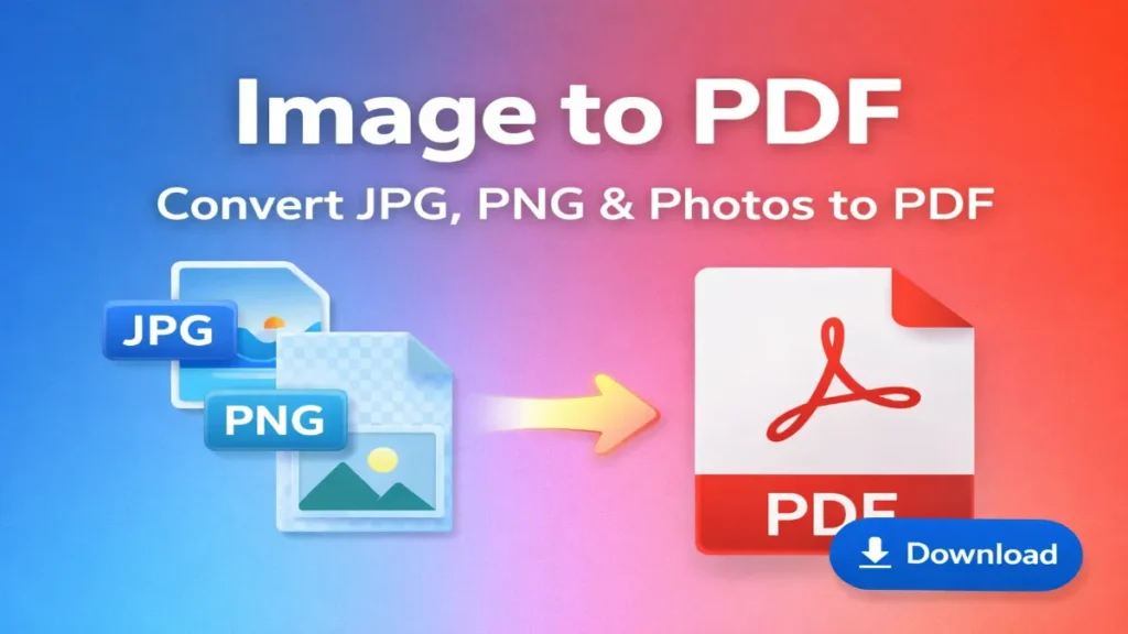 Image to PDF converter tool to convert JPG, PNG and photos to PDF online