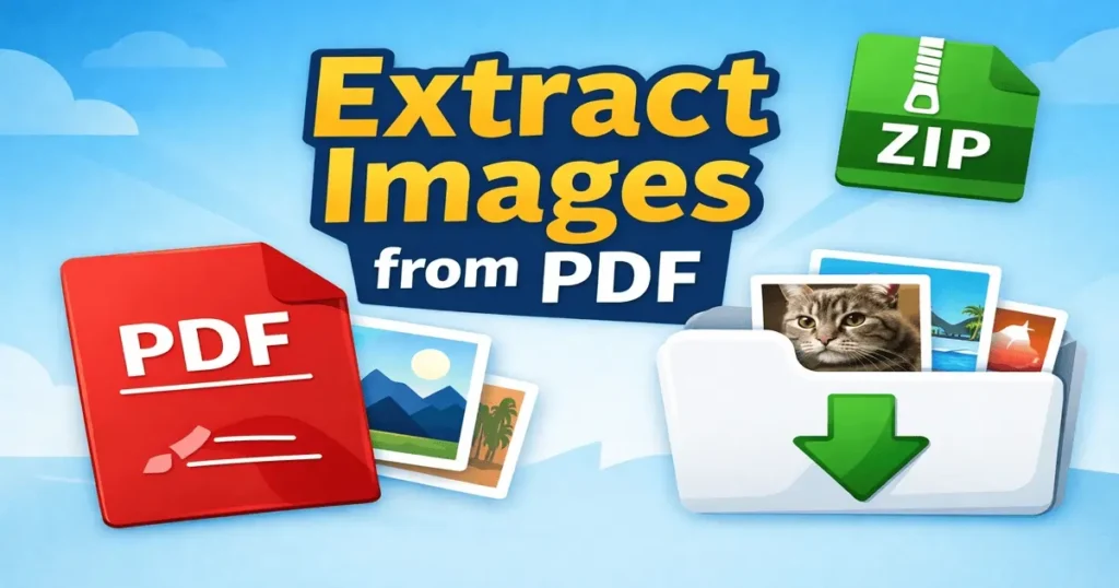 Extract images from PDF online free using Free Image Resizer tool. Download embedded images from PDF files in high quality.
