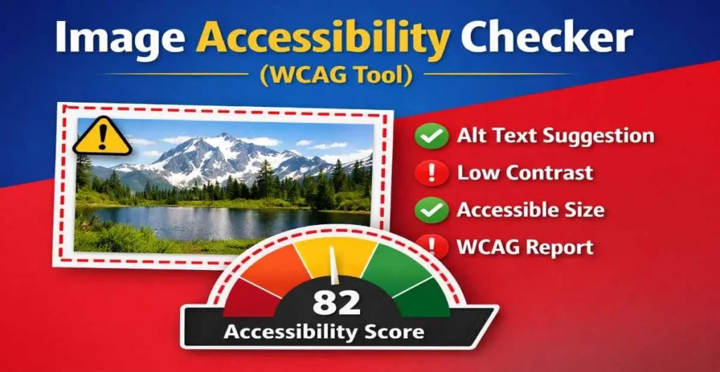 Image Accessibility Checker tool for WCAG compliance and accessibility testing