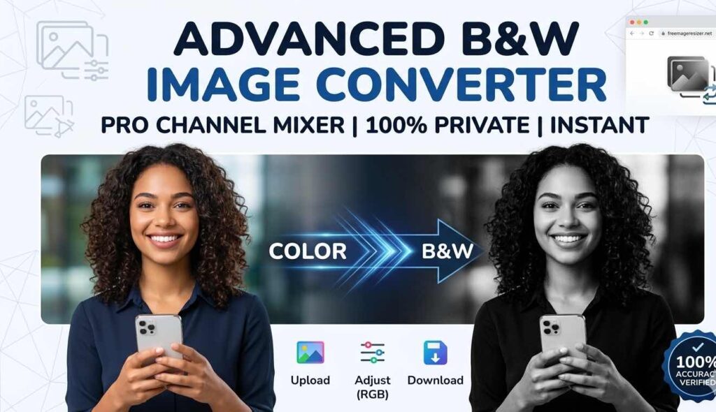 An image for tool that allow user to convert any image from color to black